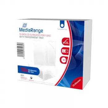 CD Slimcase MediaRange BOX32-T für 1 Disc 5,2 mm transparente Ablage