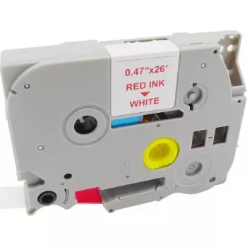 MediaRange Kunststoff-Tape-Kassette Brother TZ-232 12mm 8m rot auf weiß
