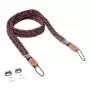 Kameragurt Genius C-Rope Traveler für Digitalkameras, Nylon, schwarz/rot, max. Länge 100 cm