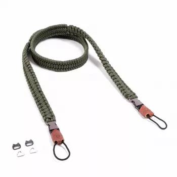 Kameragurt BCB C-Rope Traveler — Nylon oliv, für Digitalkameras, max. Länge 125 cm