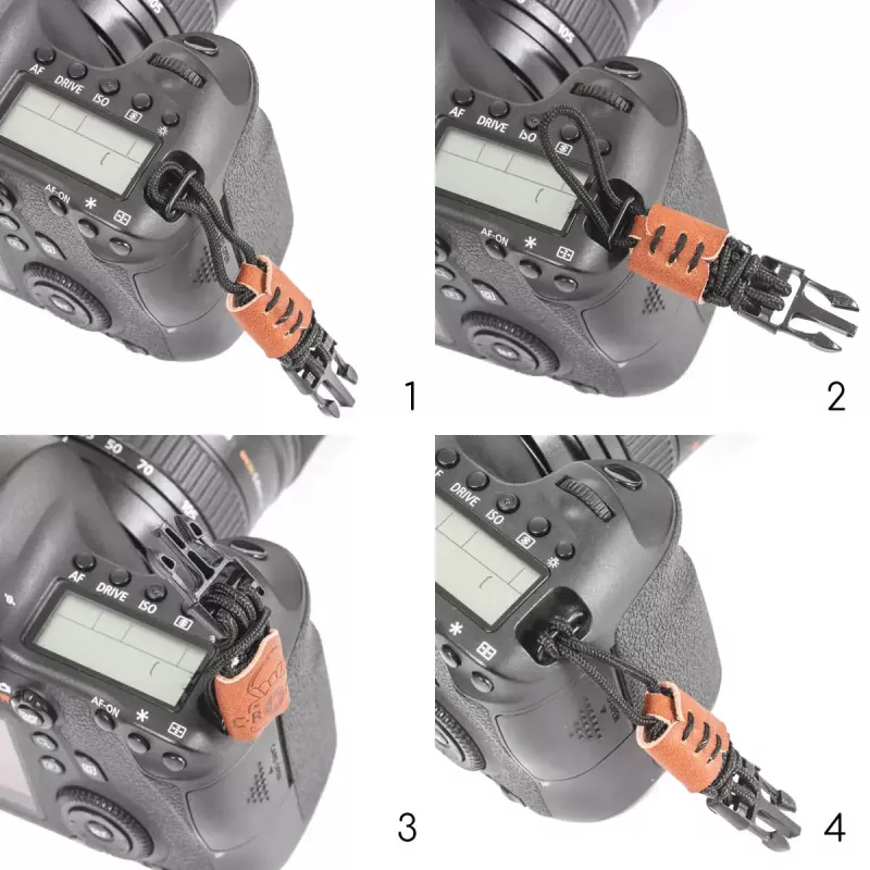 Kameragurt MOBOTIX C-Rope Claw für Digitalkameras, Nylon braun, max. Länge 30 cm