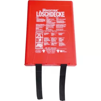 Feuerlöschdecke no fire NO 120x180 im Wandkasten — 120×180 cm Brandschutzdecke
