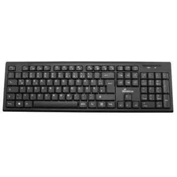 Drahtlose Tastatur MediaRange MROS111-GR QWERTY-Layout schwarz – kompaktes drahtloses Design