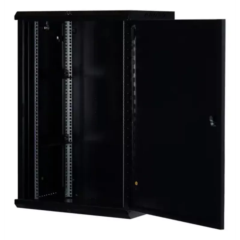 Rockstable 18U 19 Zoll Wandmontage-Rack Schwarz RS19-6418S