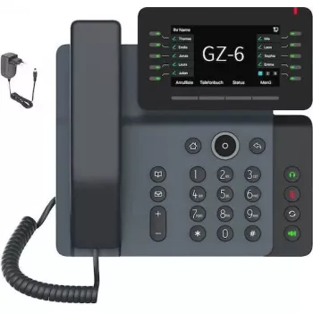 IP-Telefon GEQUDIO GZ-6 WLAN Bluetooth — VoIP-Handgerät mit Wi‑Fi- und Bluetooth-Konnektivität
