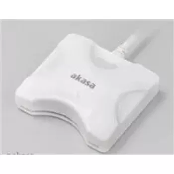 Kartenleser Akasa AK-CR-03WHV2 USB 3.0 Weiß, externer Multi-Slot-Leser für SD/microSD/CF/Memory Stick