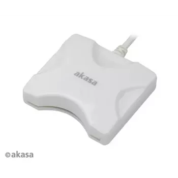 Kartenleser Akasa AK-CR-03WHV2 USB 3.0 Weiß, externer Multi-Slot-Leser für SD/microSD/CF/Memory Stick