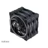 Axial-Gehäuselüfter-Set Akasa SOHO AR LED 12 cm RGB, 3 Stück
