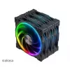 Axial-Gehäuselüfter-Set Akasa SOHO AR LED 12 cm RGB, 3 Stück