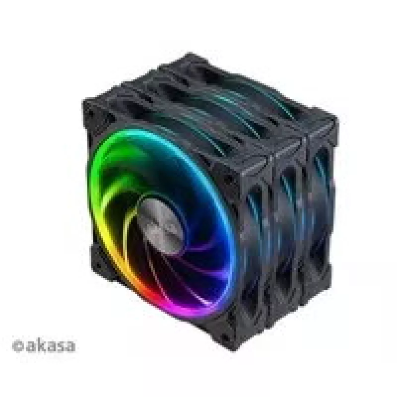 Axial-Gehäuselüfter-Set Akasa SOHO AR LED 12 cm RGB, 3 Stück