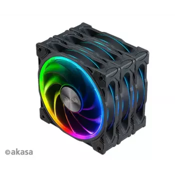 Axial-Gehäuselüfter-Set Akasa SOHO AR LED 12 cm RGB, 3 Stück