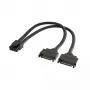 Stromadapterkabel Akasa Dual SATA auf 8‑Pol CPU (AK-CBPW33-15) 15 cm