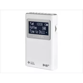 Tragbares Radio Sangean DPR-39 DAB+ FM LCD Weiß