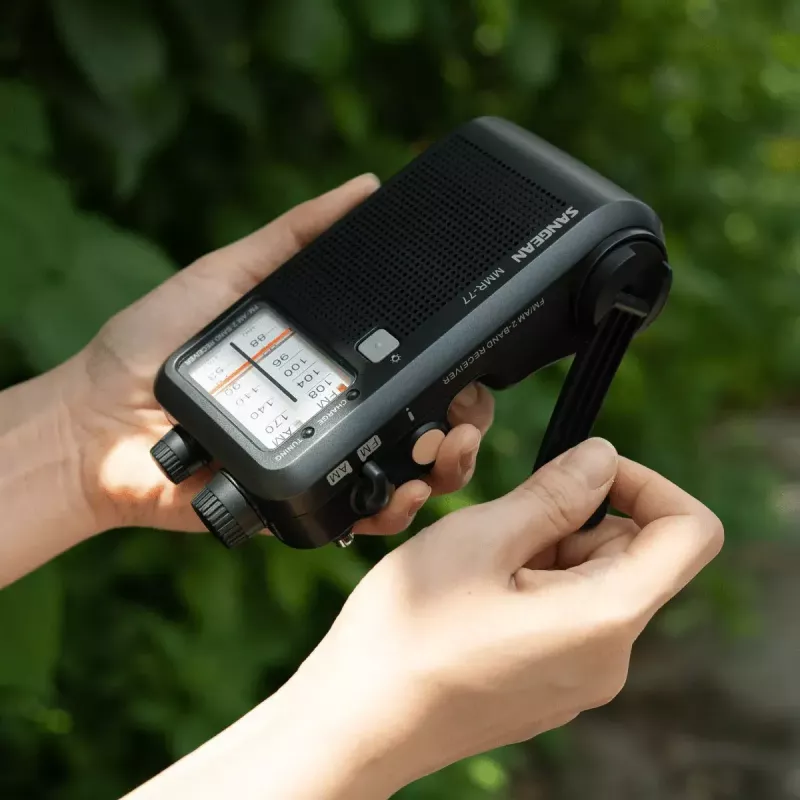 Tragbares Radio Sangean MMR-77 Analog AM FM Schwarz 3,5 mm Kopfhörer
