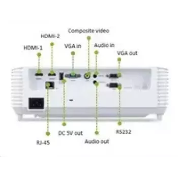 Acer Short-Throw-Projektor S1387n, WXGA 1280x800, 4000 ANSI, 20.000:1, HDMI/VGA/RJ45, 16W-Lautsprecher, 3,1 kg