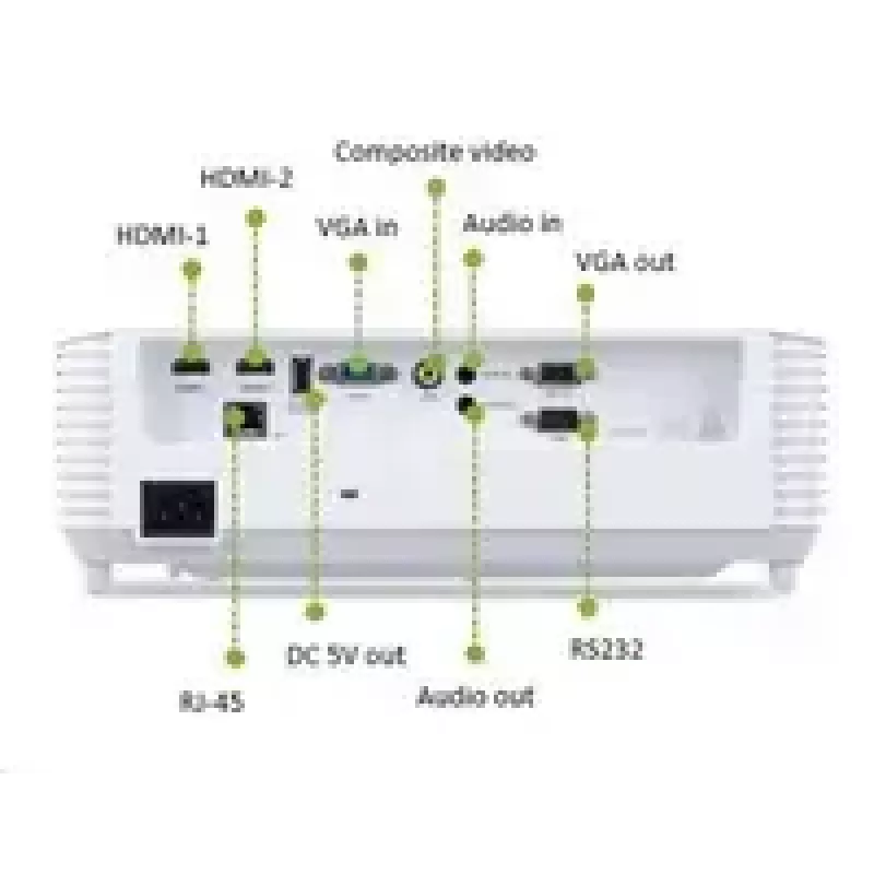 Acer Short-Throw-Projektor S1387n, WXGA 1280x800, 4000 ANSI, 20.000:1, HDMI/VGA/RJ45, 16W-Lautsprecher, 3,1 kg
