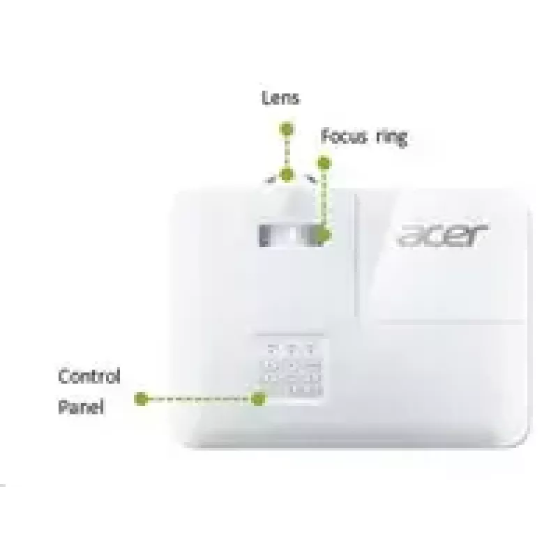 Acer Short-Throw-Projektor S1387n, WXGA 1280x800, 4000 ANSI, 20.000:1, HDMI/VGA/RJ45, 16W-Lautsprecher, 3,1 kg