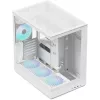 Tower-PC-Gehäuse APNX V2-F-WT-v1, weiß, mit drei Tempered-Glass-Panels