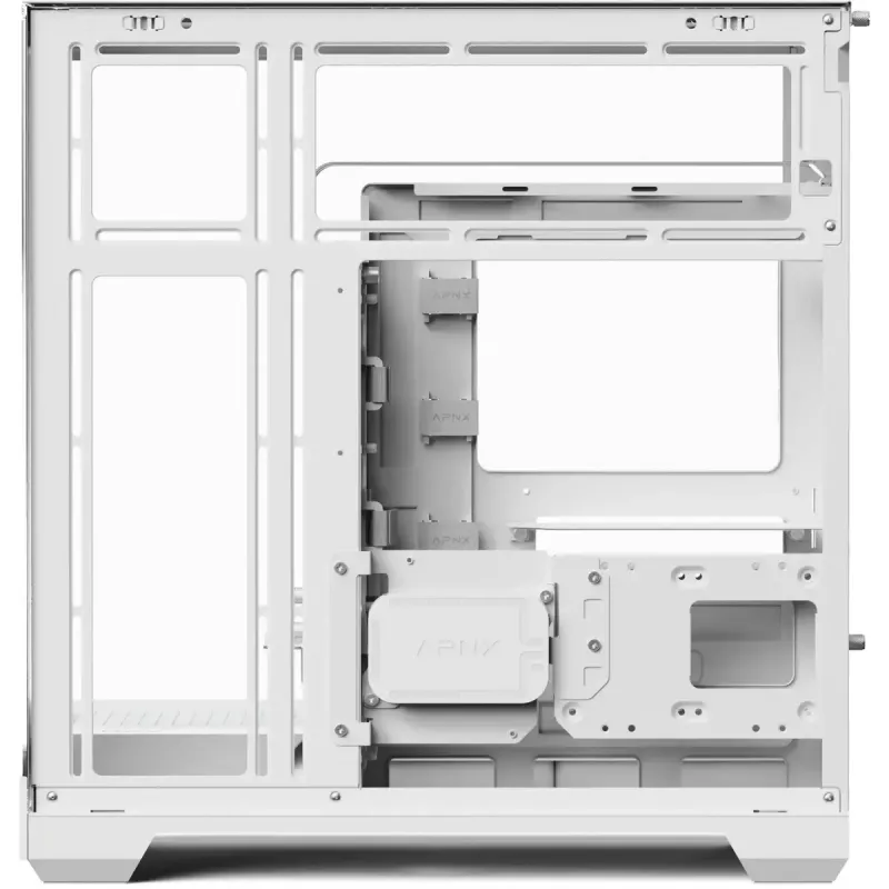 Tower-PC-Gehäuse APNX V2-F-WT-v1, weiß, mit drei Tempered-Glass-Panels