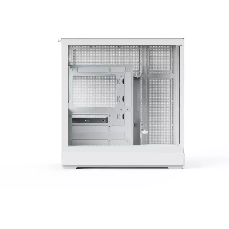 Tower-PC-Gehäuse APNX V2-F-WT-v1, weiß, mit drei Tempered-Glass-Panels