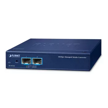 Netzwerk-Mediakonverter EFB Elektronik XT-915A — 2-Port 10G/1G SFP+ Metallgehäuse, blau