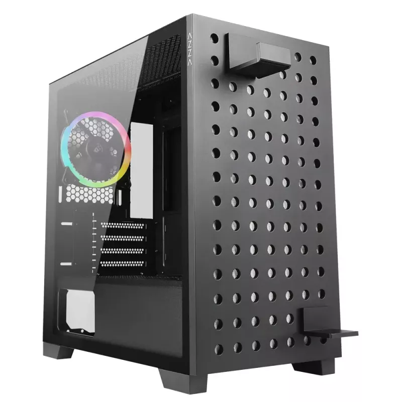 PC-Gehäuse Azza Elise Tower Schwarz, Tower, Schwarz