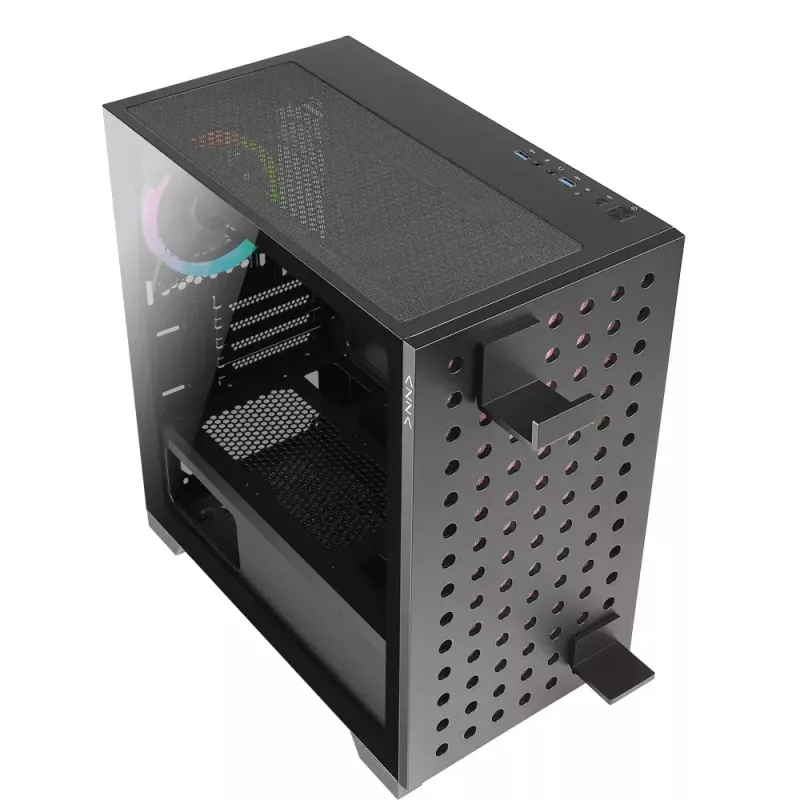 PC-Gehäuse Azza Elise Tower Schwarz, Tower, Schwarz