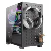 PC-Gehäuse Azza Elise Tower Schwarz, Tower, Schwarz