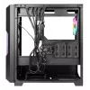 PC-Gehäuse AZZA Guardian Glass Midi Tower – Schwarz, ATX/Micro‑ATX/ITX/EATX, unterstützt 3,5 Zoll×2 / 2,5 Zoll×4, vordere 120/140 mm Lüfter