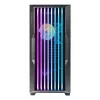 PC-Gehäuse AZZA Guardian Glass Midi Tower – Schwarz, ATX/Micro‑ATX/ITX/EATX, unterstützt 3,5 Zoll×2 / 2,5 Zoll×4, vordere 120/140 mm Lüfter