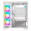 PC Midi Tower AZZA Cove (CSAZ-570W) – Schwarz, ATX/Micro-ITX/ITX, 3x120mm Seitenlüfter, 1x120mm Rücklüfter, unterstützt 2,5-Zoll- und 3,5-Zoll-Laufwerke