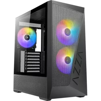 PC-Gaming-Gehäuse AZZA Reaver 225K01 Midi ATX mit USB 2.0- und USB 3.0-Anschlüssen