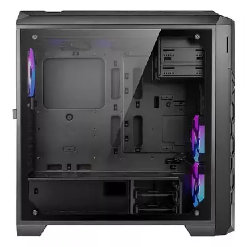 PC-Gehäuse AZZA STORM ARGB Full Tower – Schwarz, ATX/Micro-ATX/EATX-Unterstützung, ARGB-Lüfter vorinstalliert