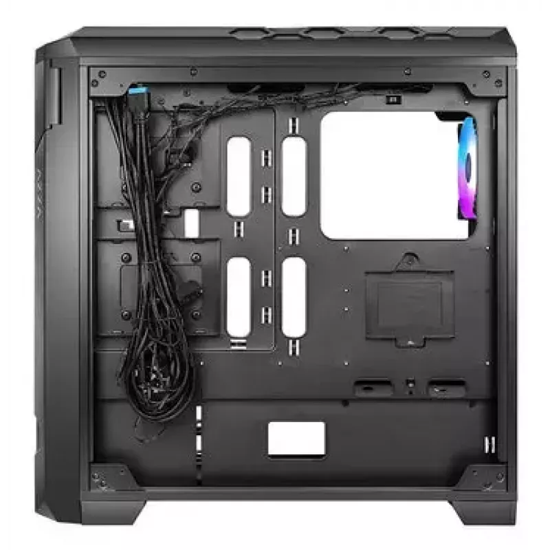 PC-Gehäuse AZZA STORM ARGB Full Tower – Schwarz, ATX/Micro-ATX/EATX-Unterstützung, ARGB-Lüfter vorinstalliert