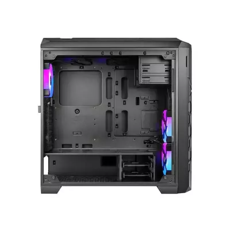 PC-Gehäuse AZZA STORM ARGB Full Tower – Schwarz, ATX/Micro-ATX/EATX-Unterstützung, ARGB-Lüfter vorinstalliert