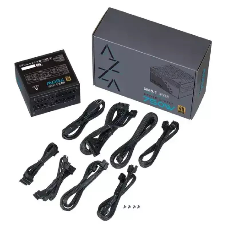 Azza PSAZ-750G Netzteil 750 W 20+4-polig ATX ATX Schwarz