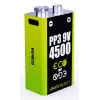 Wiederaufladbares 9V-Batteriepack VERICO LoopEnergy PP3 4500 — Li-Ion, 2 Stück, 500 mAh, USB-C-Ladung
