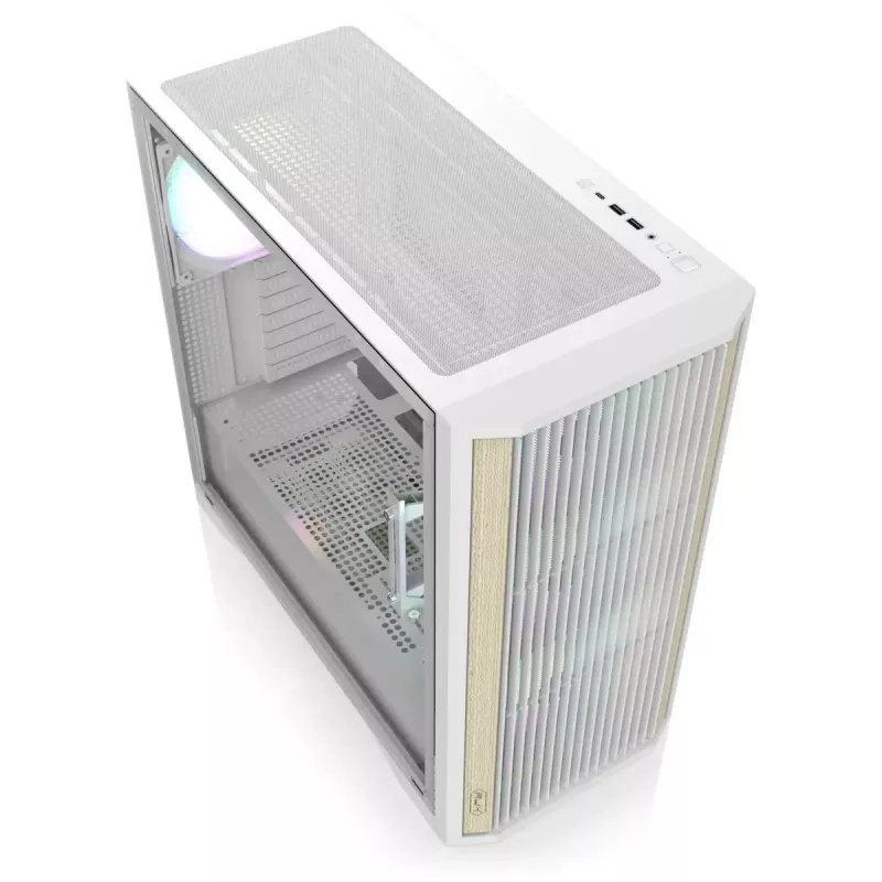 Tower-PC-Gehäuse RAIJINTEK AGOS MAX-MS4 Weiß mit Temperglas