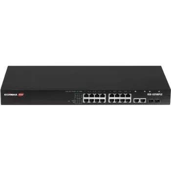 Gigabit Industrial Switch EDIMAX IGS-5218PLC — 18 Gigabit-Ports, 2 RJ45/SFP-Combo
