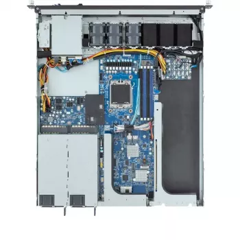 Rack-Server 1U GIGABYTE E133-C10-AAG1 — Sockel AM5, AMD EPYC 4004-Unterstützung, 4x DDR5 DIMM, 800W 80 PLUS Titanium-Netzteil