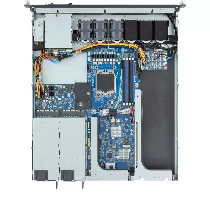Rack-Server 1U GIGABYTE E133-C10-AAG1 — Sockel AM5, AMD EPYC 4004-Unterstützung, 4x DDR5 DIMM, 800W 80 PLUS Titanium-Netzteil