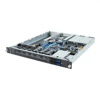 Rack-Server 1U GIGABYTE E133-C10-AAG1 — Sockel AM5, AMD EPYC 4004-Unterstützung, 4x DDR5 DIMM, 800W 80 PLUS Titanium-Netzteil
