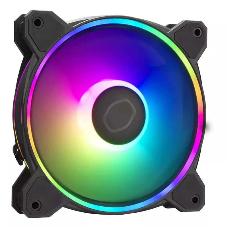 Lüfter Cooler Master MasterFan MF120 Halo² 12 cm Schwarz 3 St.