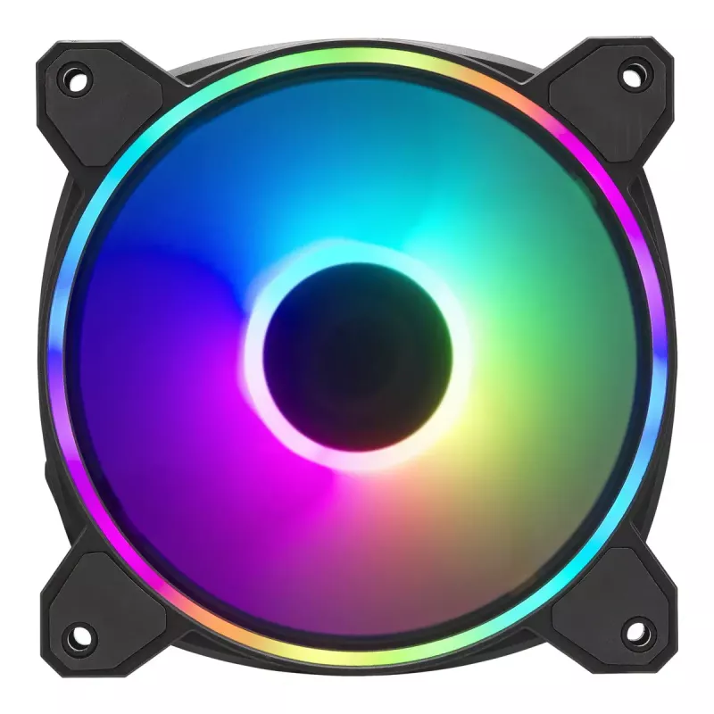 Lüfter Cooler Master MasterFan MF120 Halo² 12 cm Schwarz 3 St.