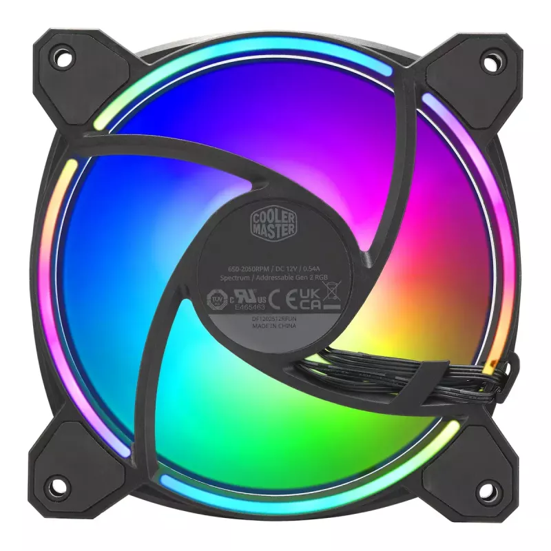 Lüfter Cooler Master MasterFan MF120 Halo² 12 cm Schwarz 3 St.