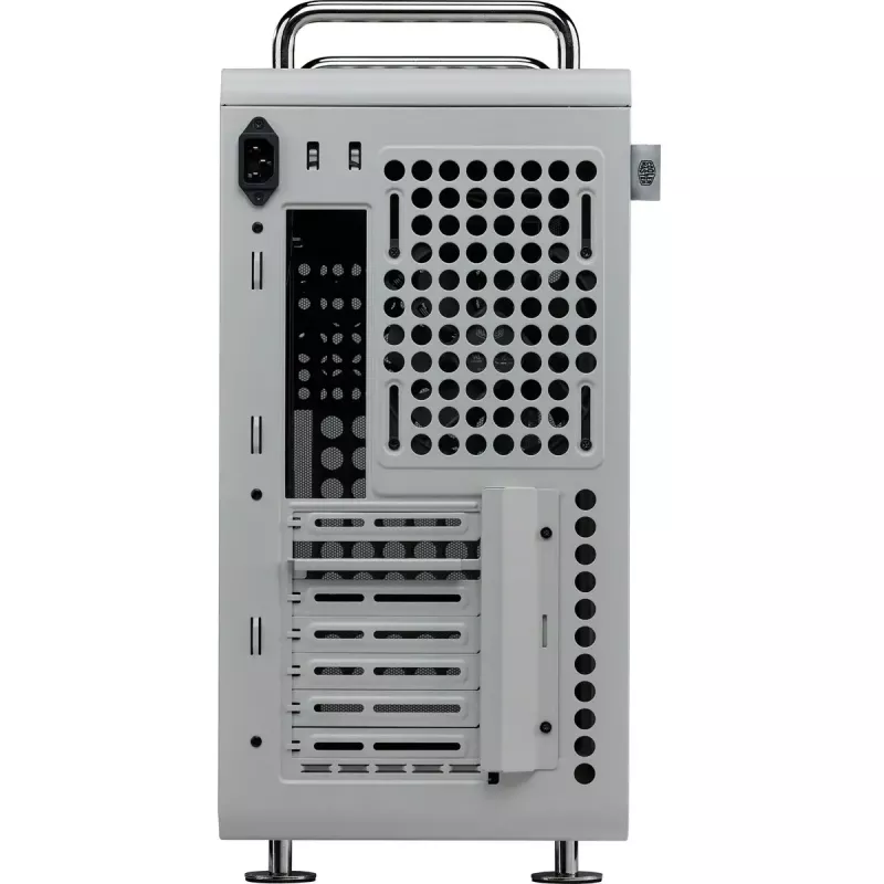Computergehäuse Cooler Master QUBE 540 Moonstone — Mid-Tower mit gehärtetem Glas-Seitenteil (grau)