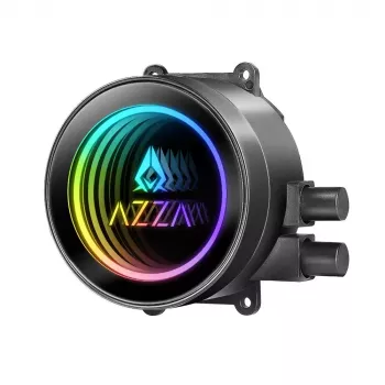 Flüssigkeitskühlungsset Azza LCAZ-240C-ARGB 12 cm Schwarz