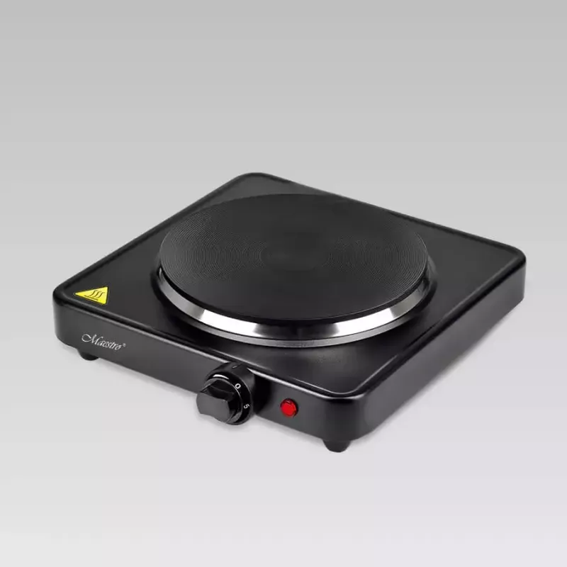 Tisch-Kochplatte mit geschlossener Platte Maestro MR-772-1, 1 Zone, Schwarz, 1500 W, Drehregler