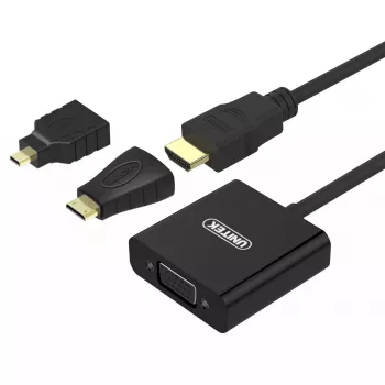 Video-Kabeladapter UNITEK Y-6355 VGA auf HDMI