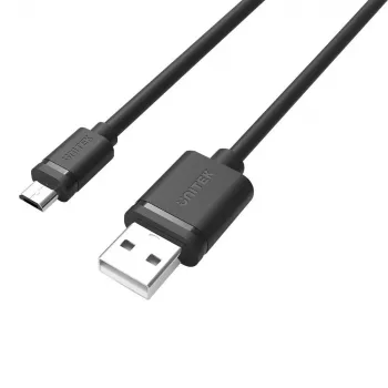 USB-Kabel UNITEK Y-C454GBK 0,5 m USB A Micro-USB B Schwarz